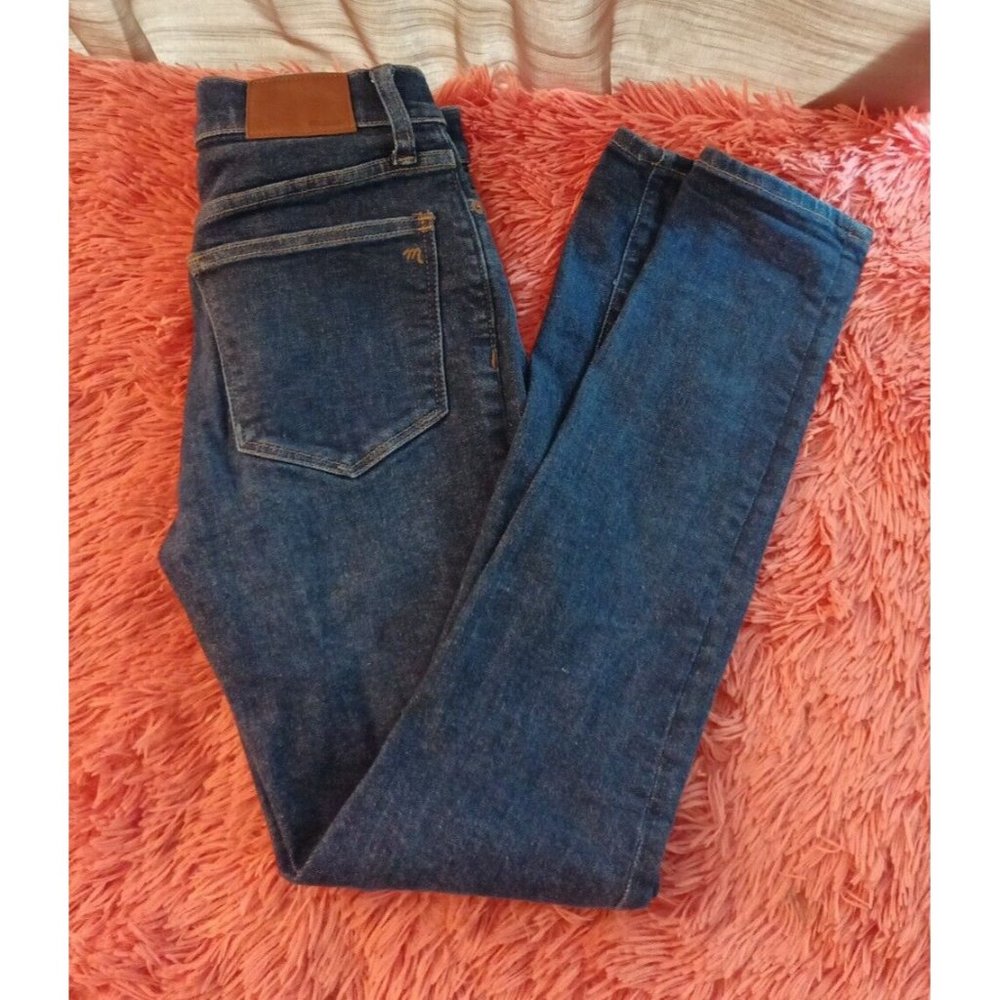 Women's Madewell 9" Mid-rise Skinny Dark Wash Jeans Size 24